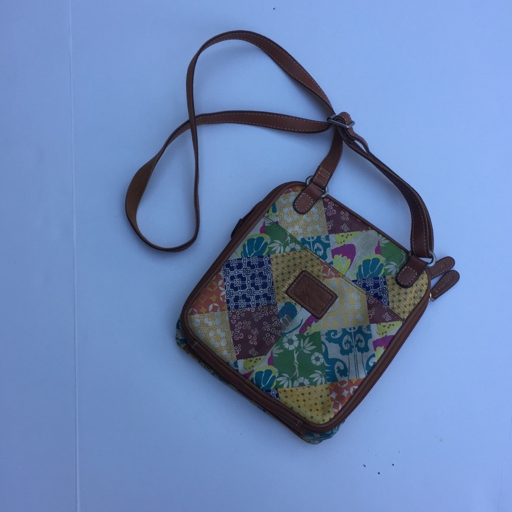 Boho Patchwork Crossbody Bag - Many Compartments - image 2